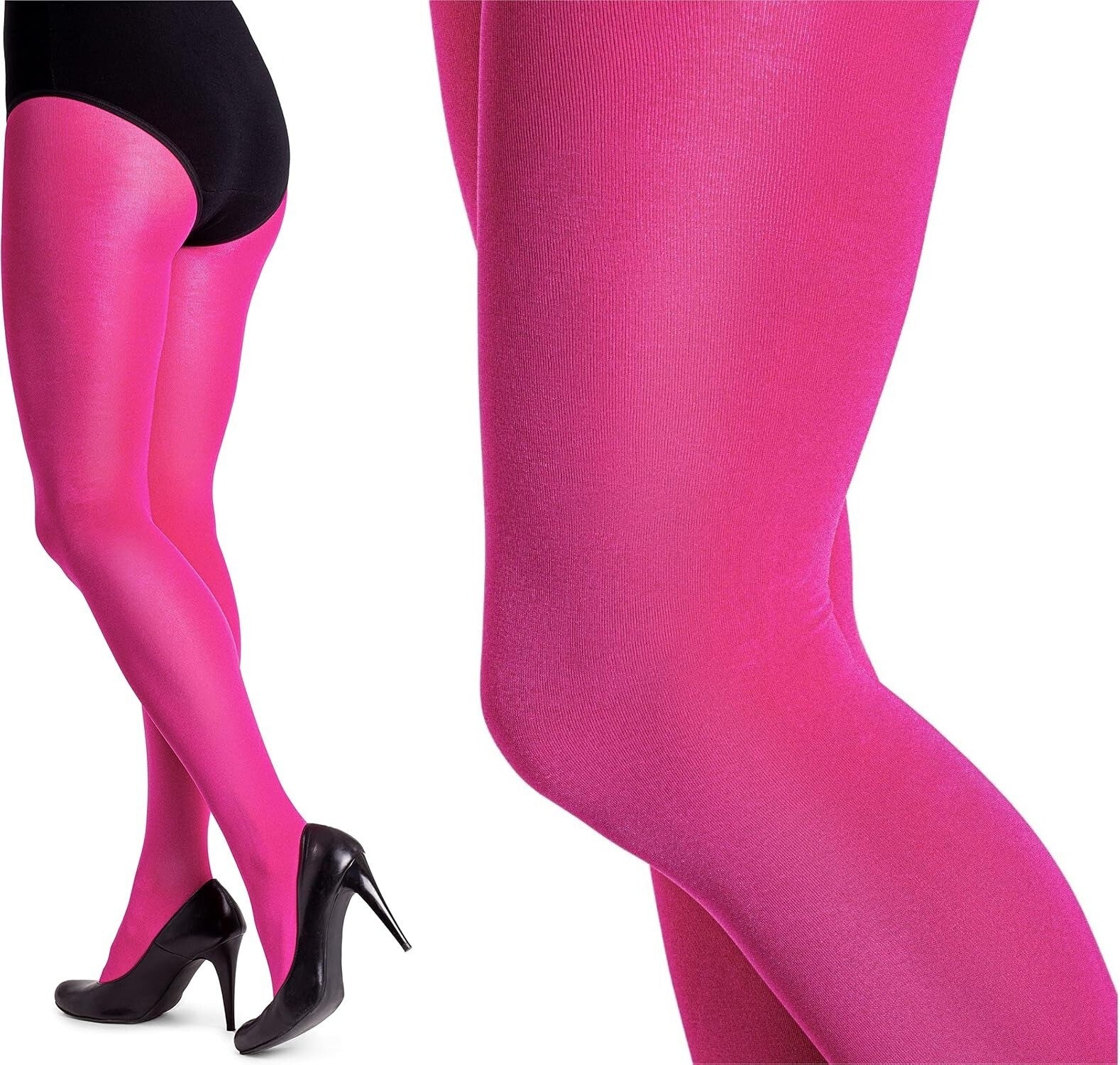 Lucido Satin Gloss Opaque Tights Sizes S - XL Sexy Shiny Wet Look 100 Denier