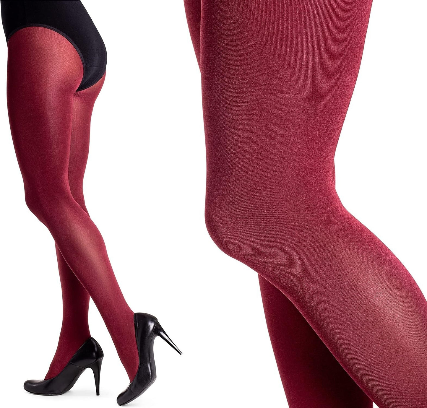Lucido Satin Gloss Opaque Tights Sizes S - XL Sexy Shiny Wet Look 100 Denier