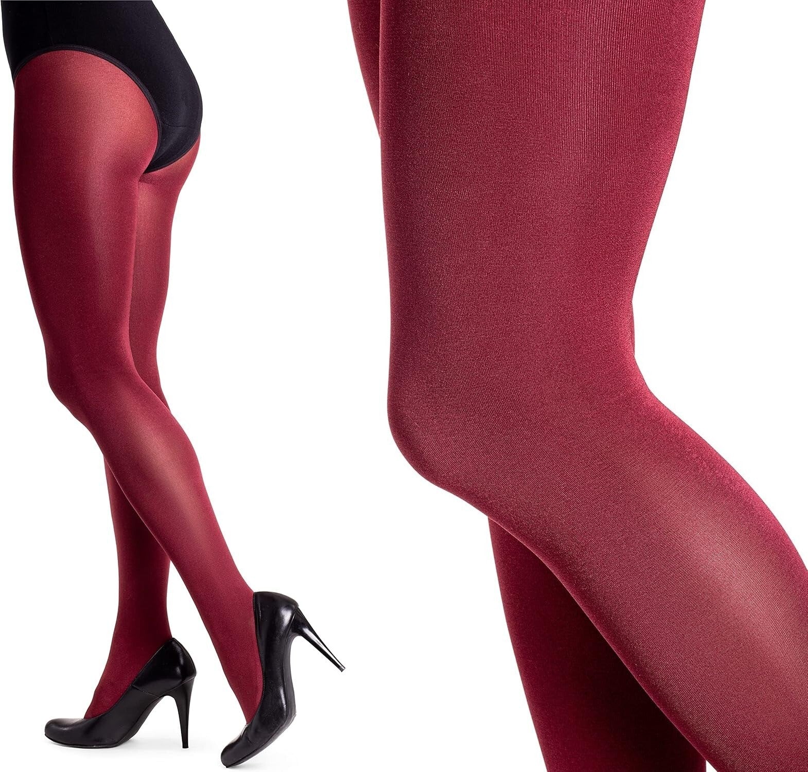 Lucido Satin Gloss Opaque Tights Sizes S - XL Sexy Shiny Wet Look 100 Denier