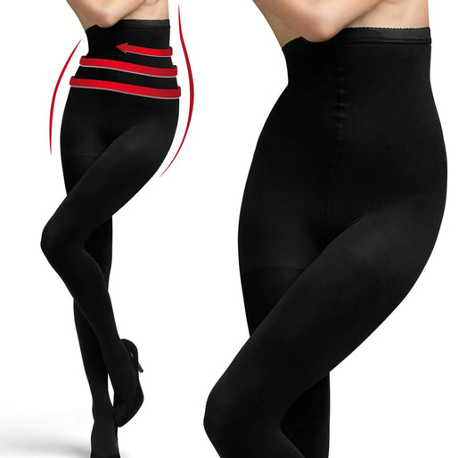 Great Quality Opaque Slimming Hourglass High Waist Shaping Tights 100 Den Denier